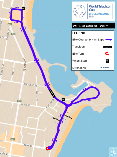 2024-Wollongong-World-Cup-Map-Bike | Elite Energy